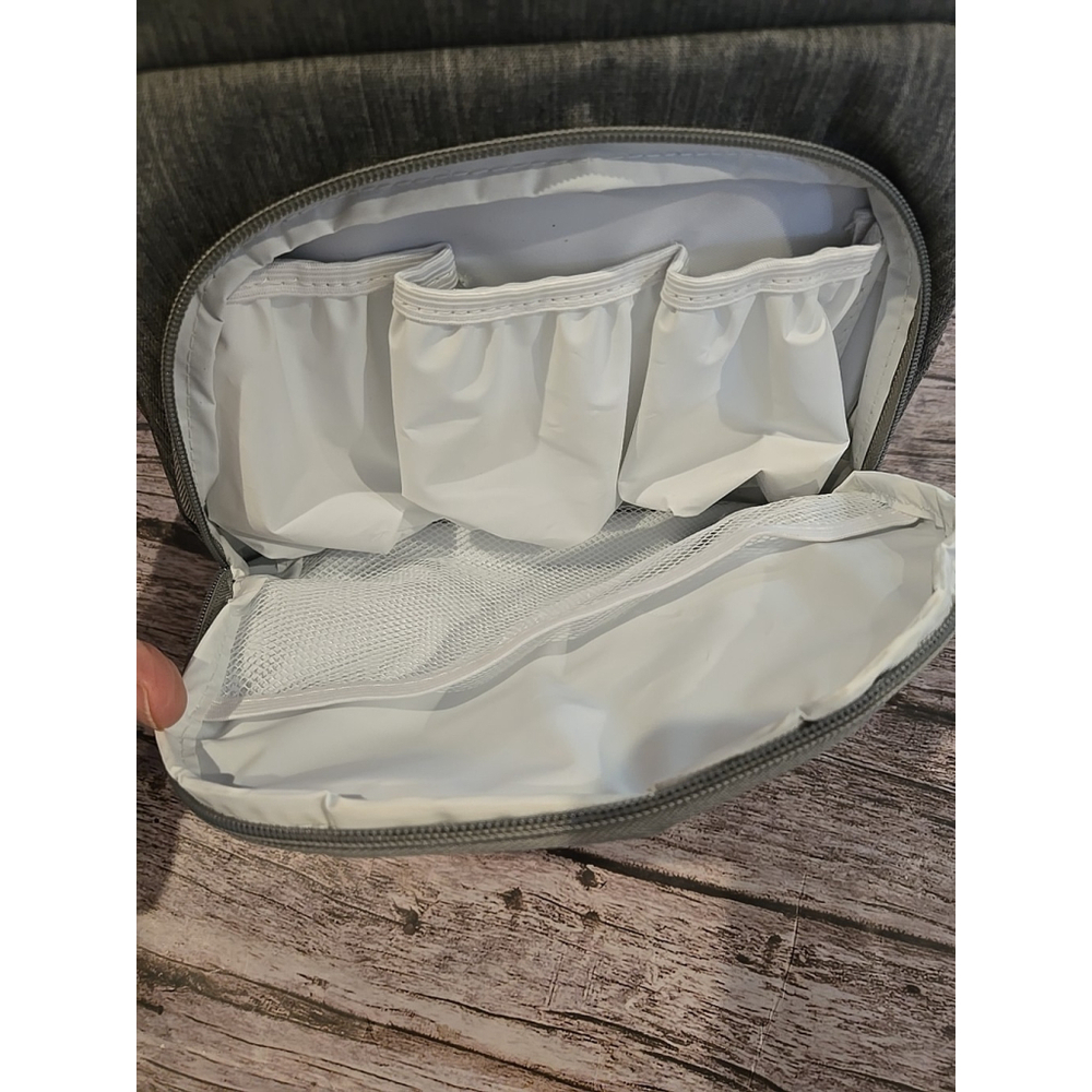 Insulated Backpack Tote Cooler Gray 3 Compart. Adjustable Strap NWOT (211) - Picture 2 of 5
